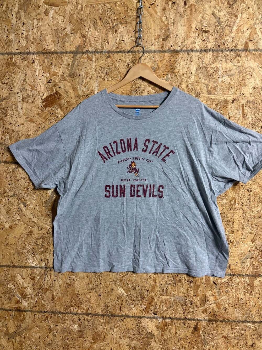 NCAA Arizona State Sun Devils "Property of Ath. Dept." Grey T-Shirt